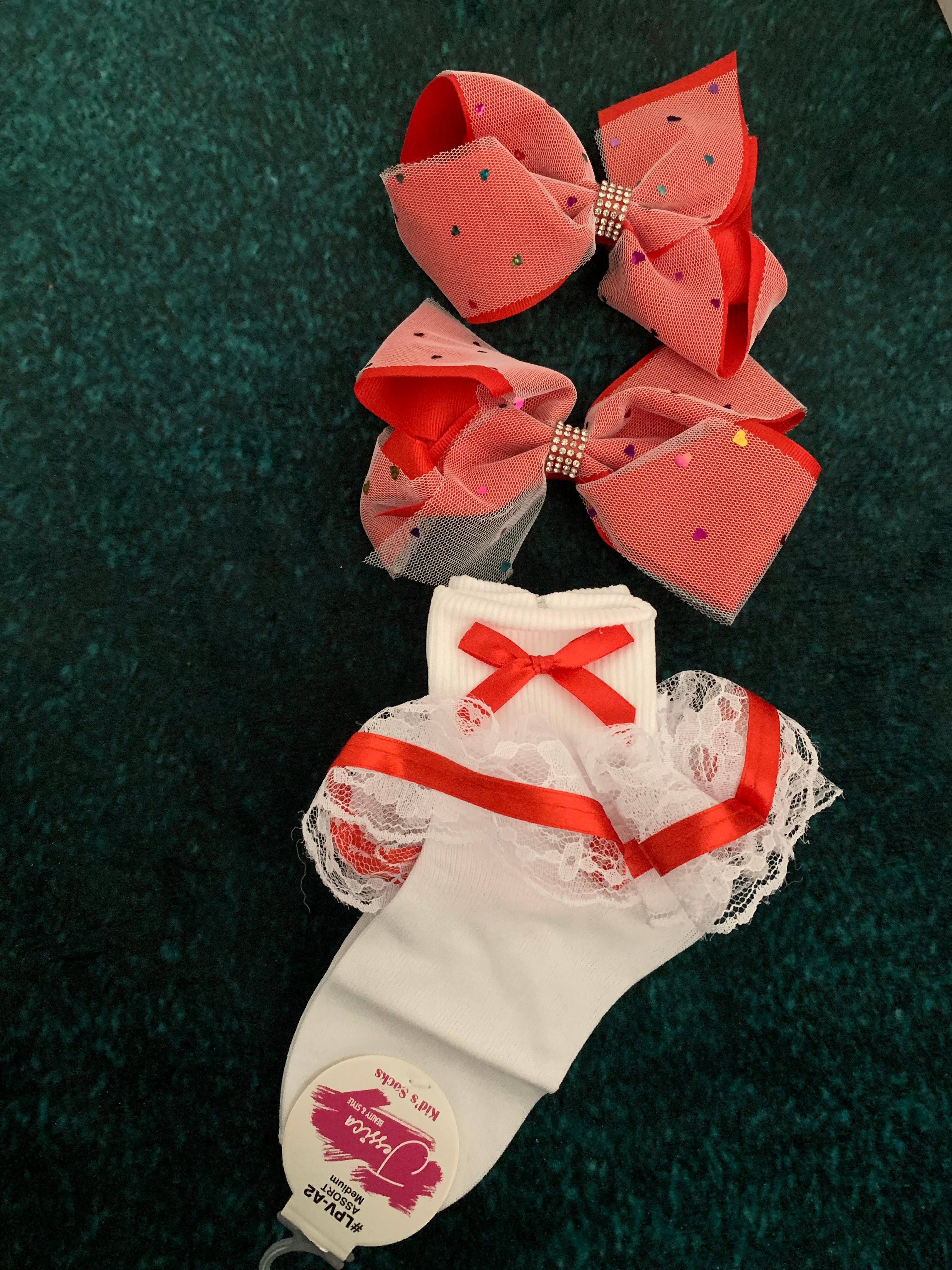 Hair Bows & Socks