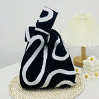 Knitted Crochet Tote Bag