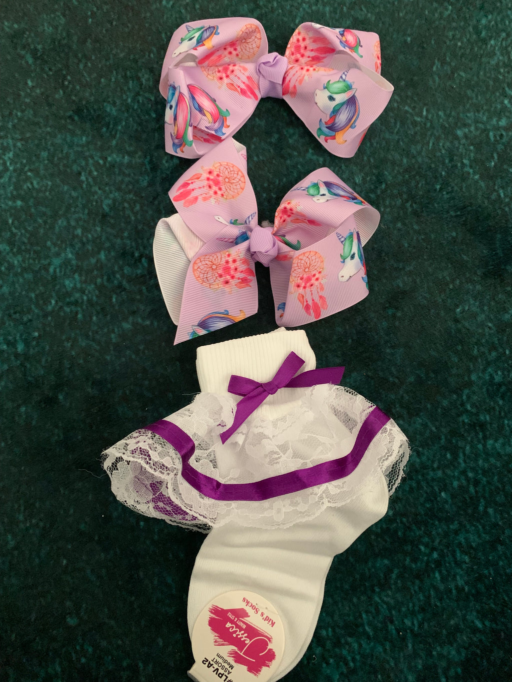 Hair Bows & Socks
