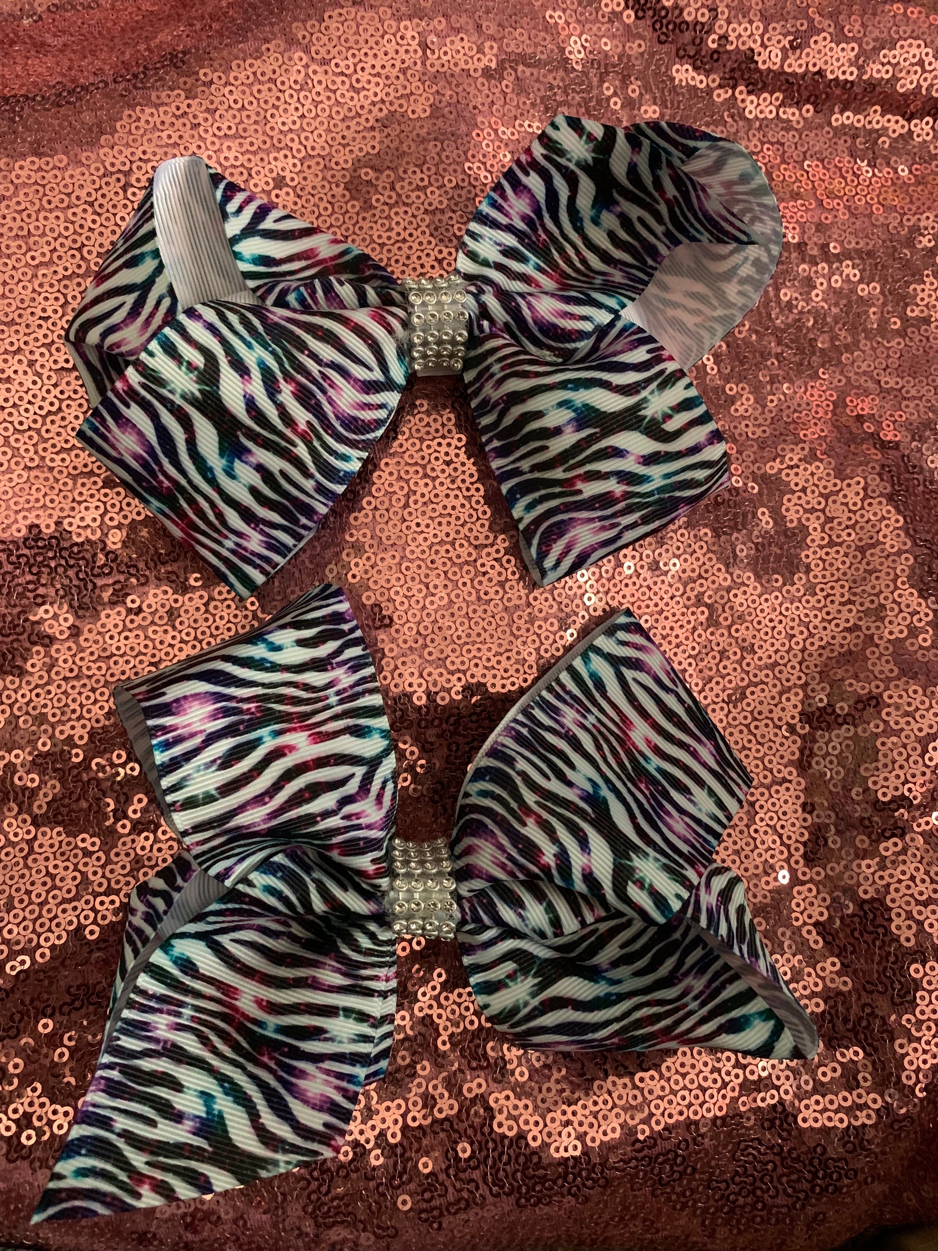 Zebra Print Hair Bows