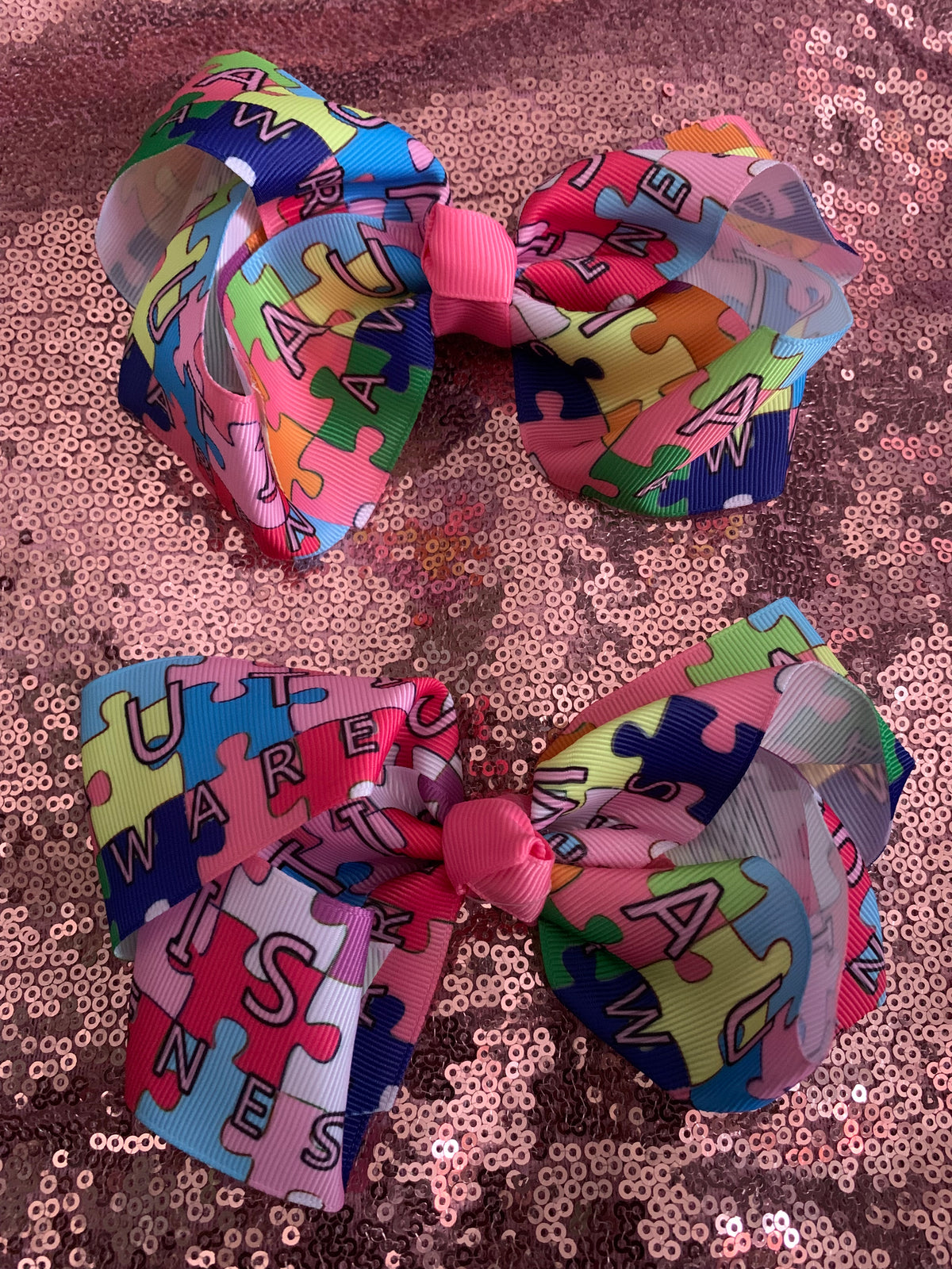 Autism Hair Bows