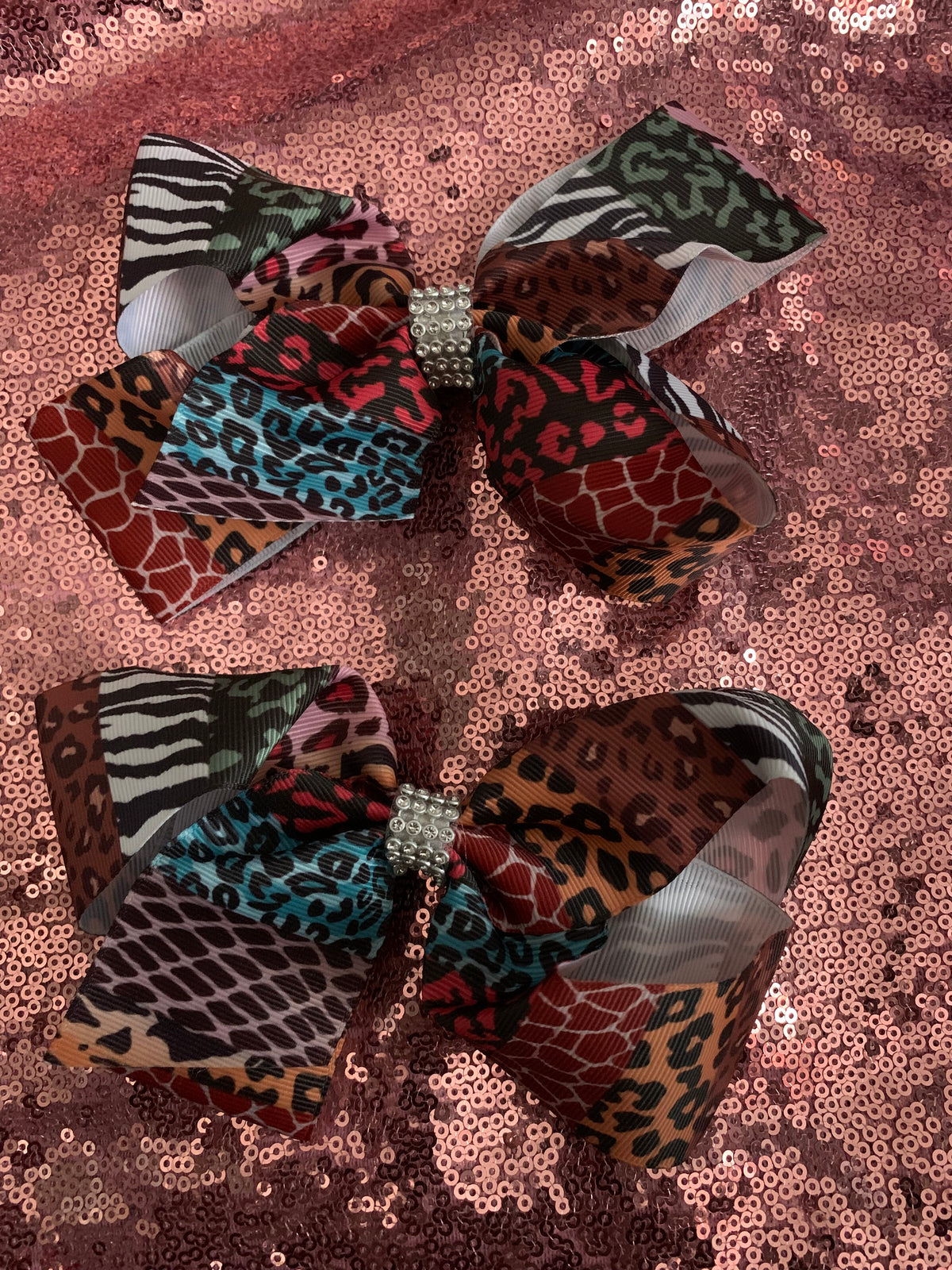 Crazy Print Hair Bows