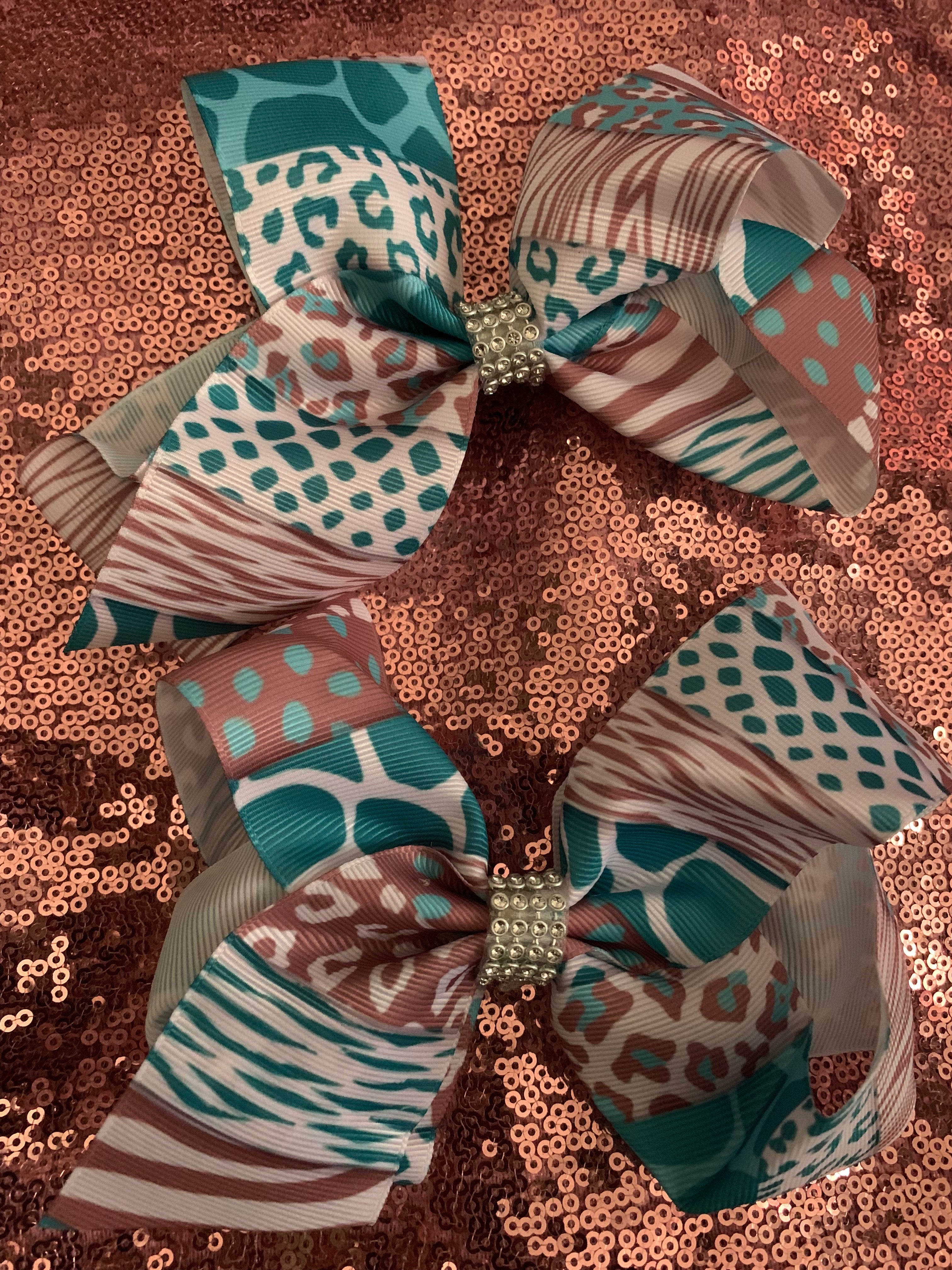 Crazy Print Hair Bows